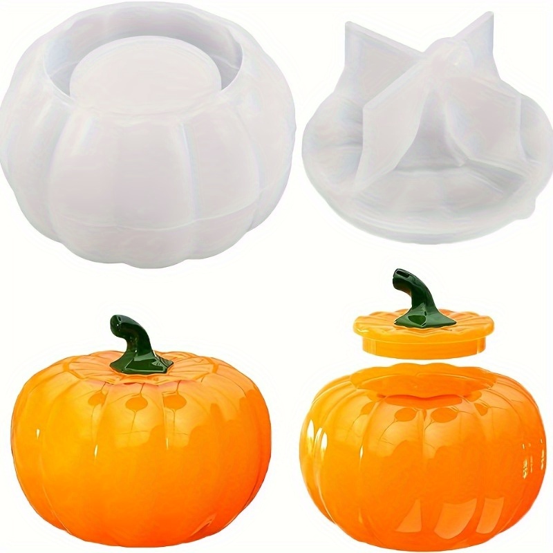 Candle Containers - 2 stks Pompoenpot Siliconen Mallen Halloween