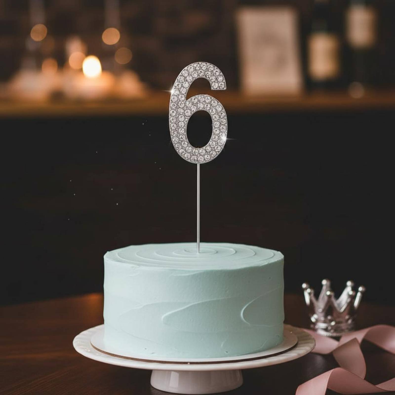 Paraffin Wax - Crystal Crown Cake Topper Sprankelende Crown