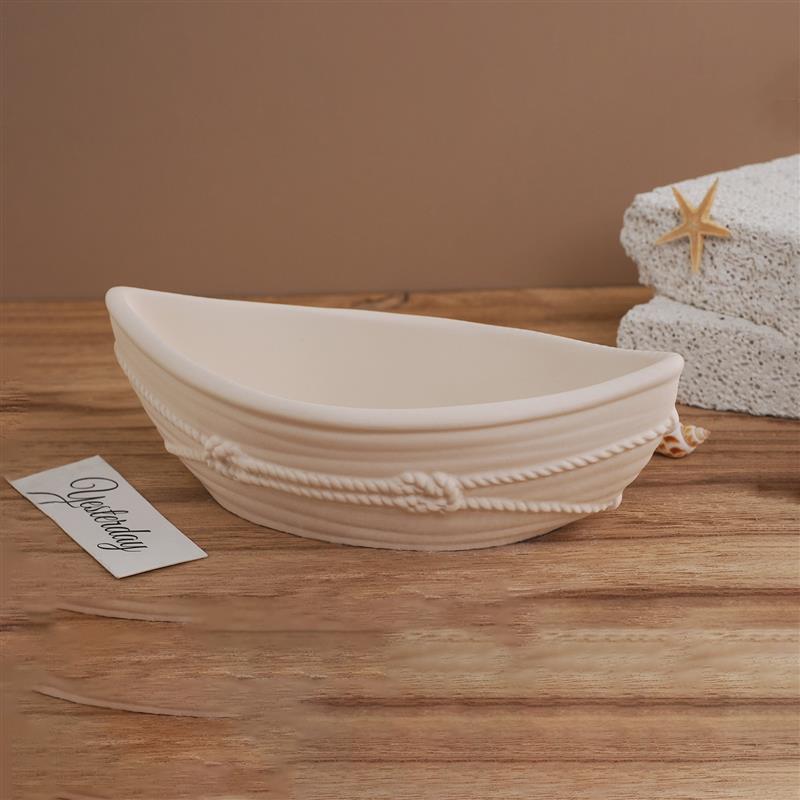 Candle Containers - Siliconen kaarsenvorm, ovale schaal, bootvormige pot