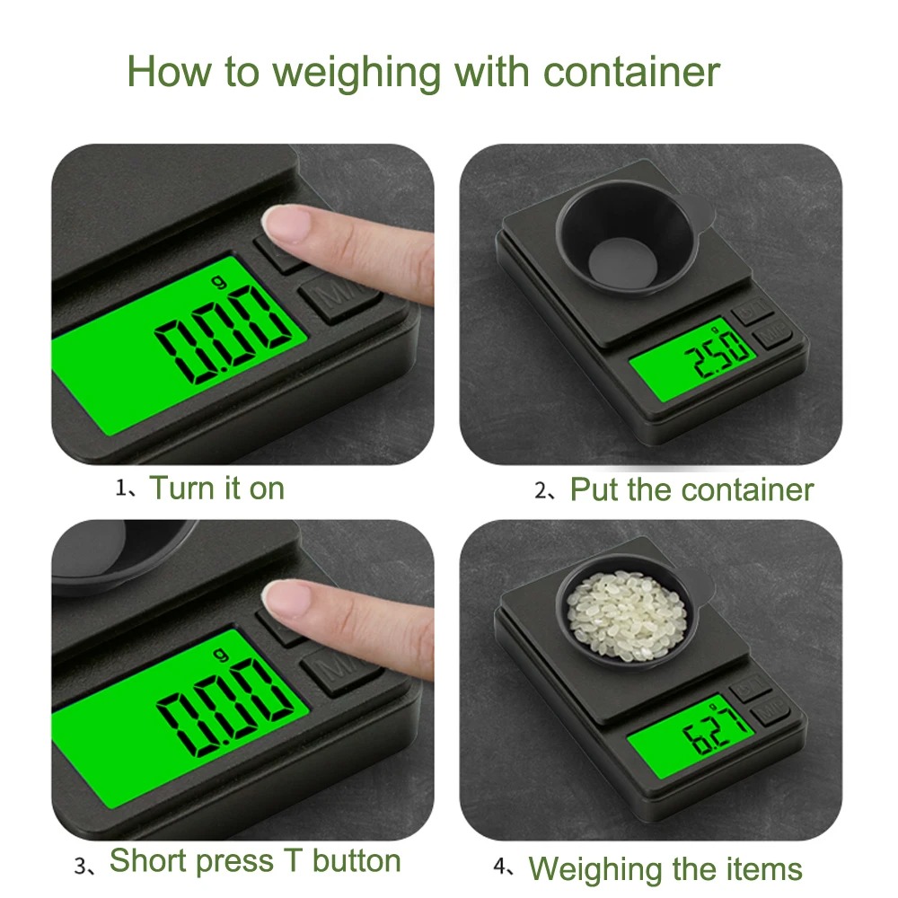 Candle Wax Scale - Precisieweegschaal voor in de zak, 1000