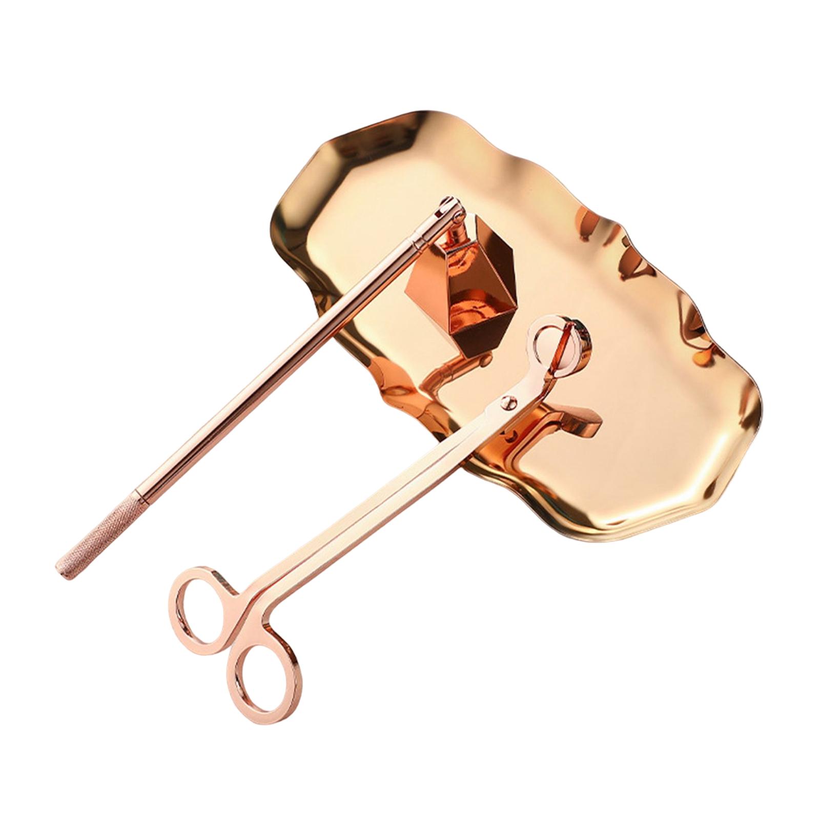 Candle Wick - 3-delige kaarsenaccessoireset kaarsendover kaarsenlont trimmer lade