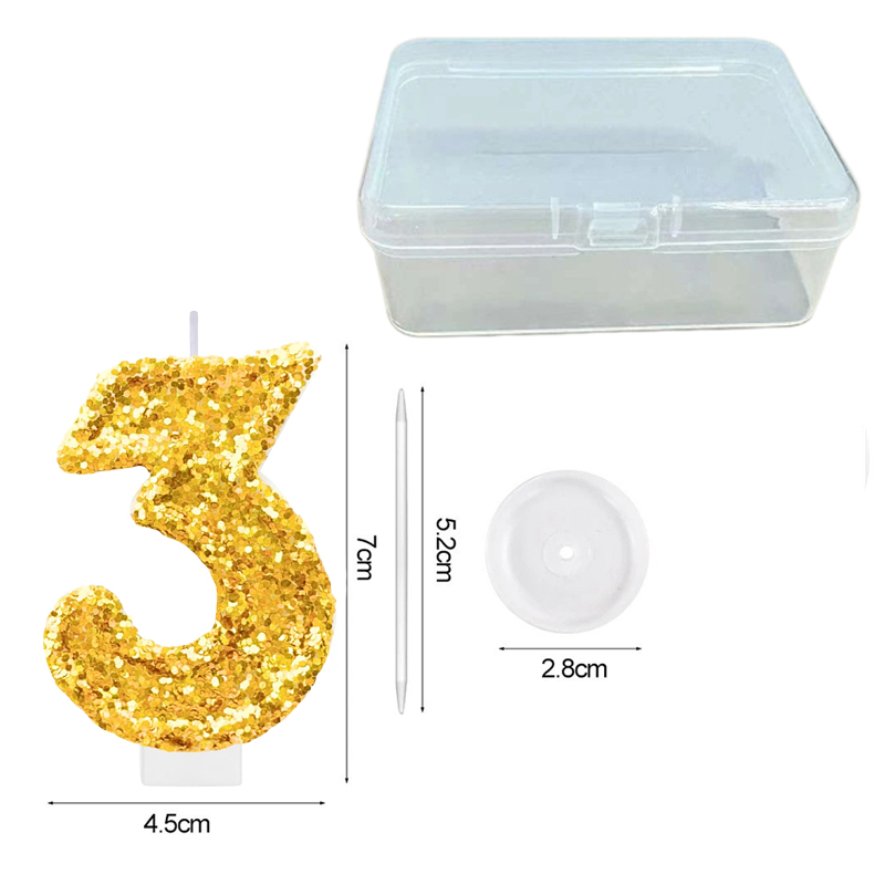 Digitale verjaardagskaars Goud - Soy Wax recensie en prijs