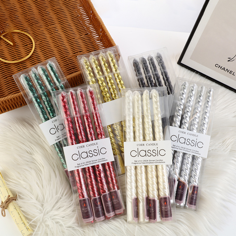 4 stuks Europese stijl lange-p - Silk Candle recensie en prijs