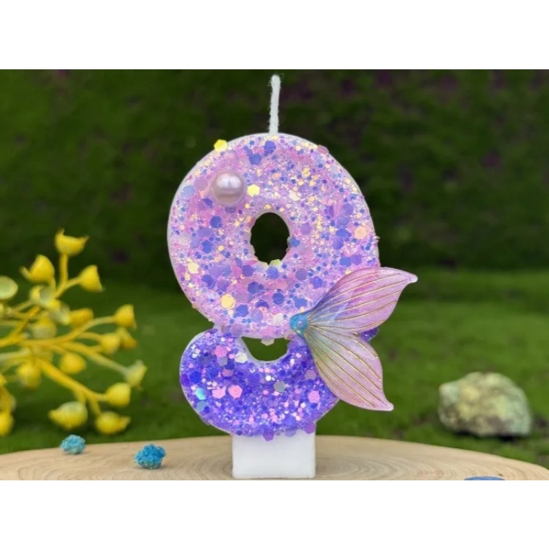Glitter paarse gradient zeemee - Soy Wax recensie en prijs