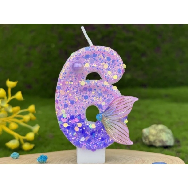 Glitter paarse gradient zeemee - Soy Wax recensie en prijs
