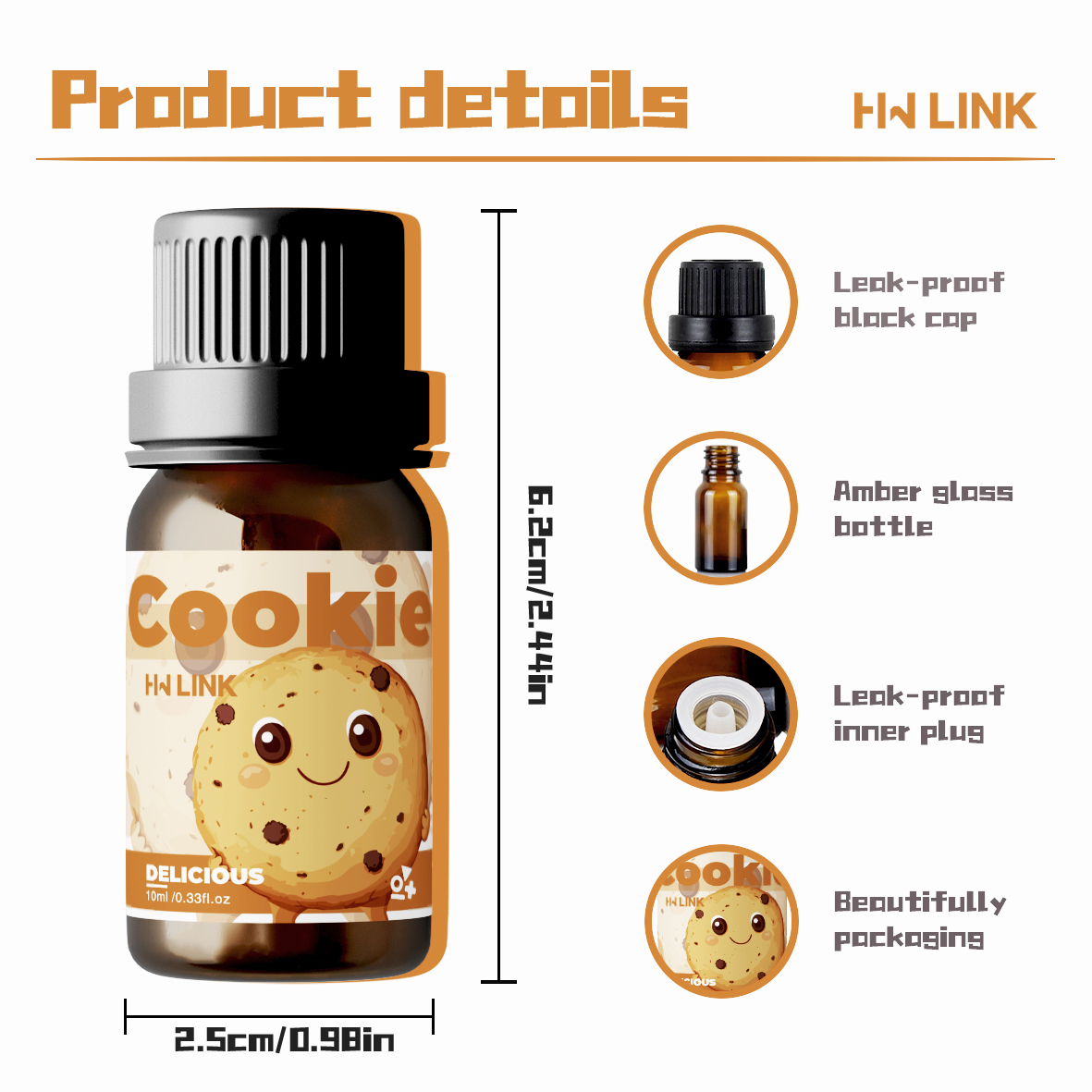10ml Koekjesgeur-oliën voor he - Silk Candle recensie en prijs