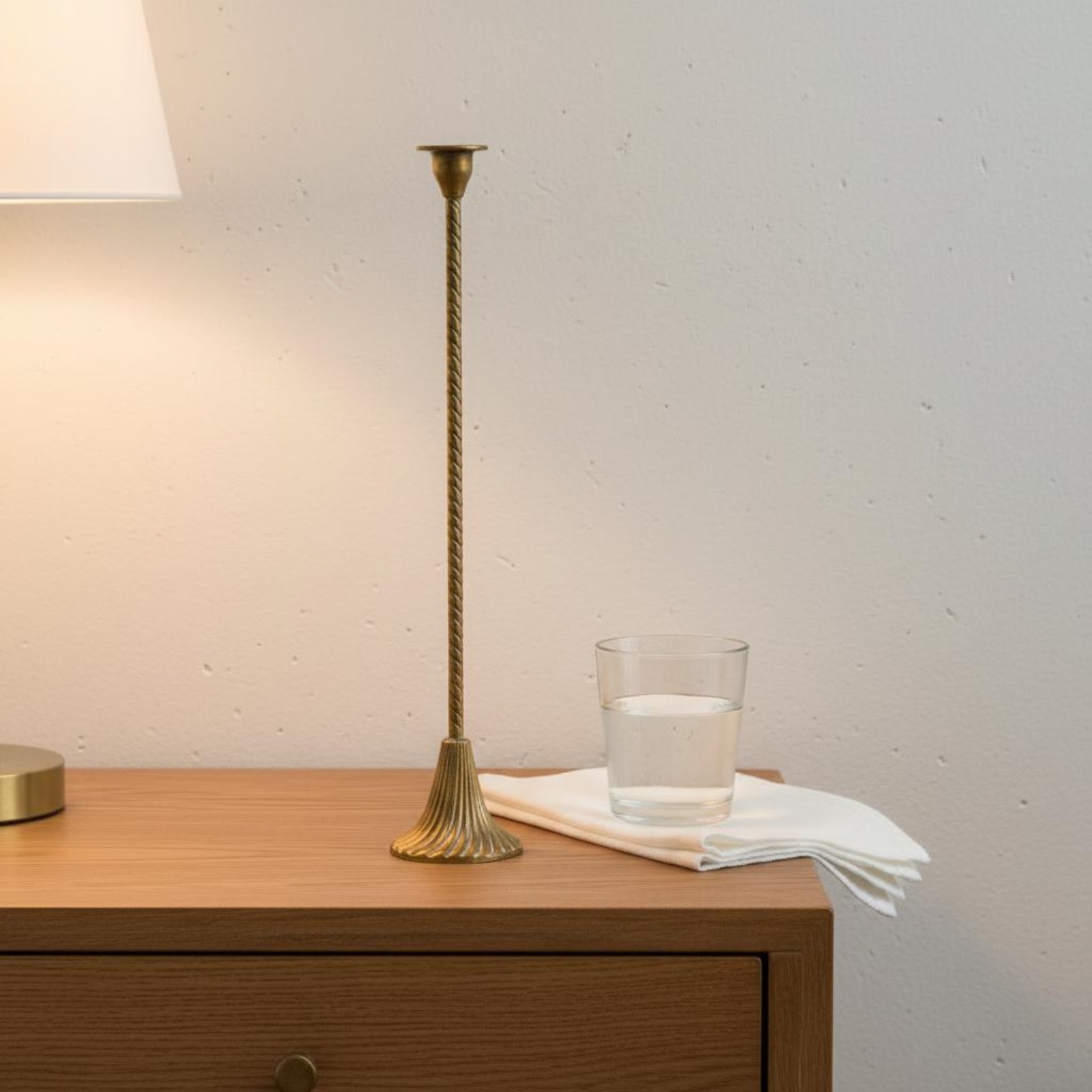 Gedraaide gouden kaarsenhouder - Paraffin Wax recensie en prijs