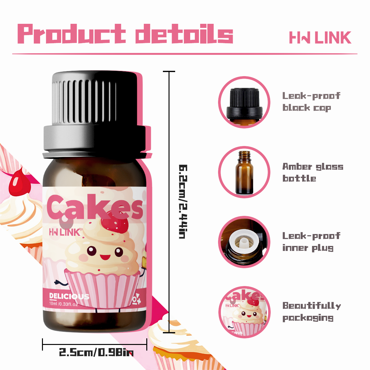 10ml Cakes Geuroliën voor het  - Candle Fragrance recensie en prijs