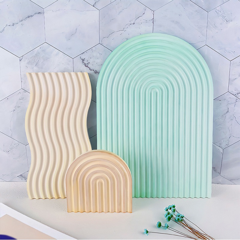 DIY Gestreepte Golf Lade Mal V - Candle Molds recensie en prijs