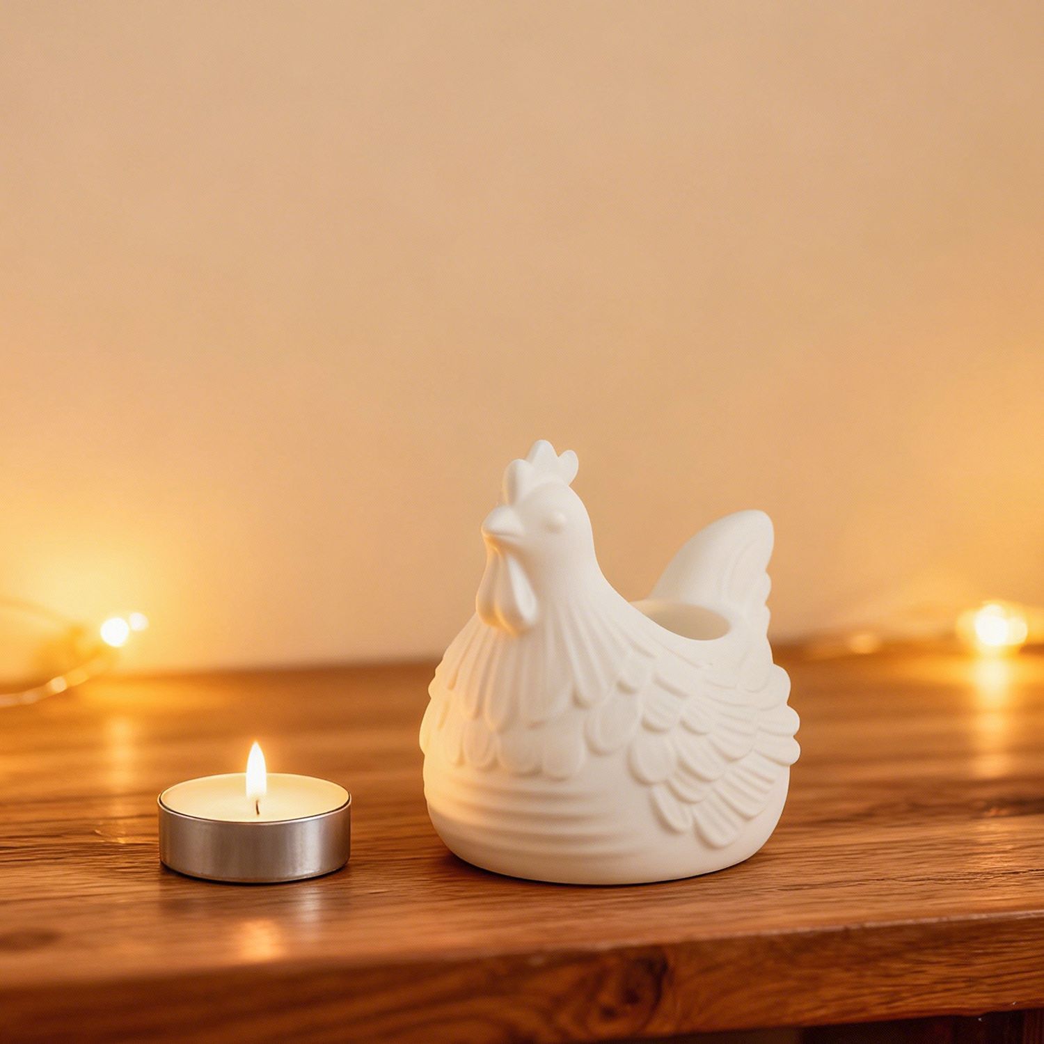 DIY 3D kleine kip kaarshouder  - Candle Molds recensie en prijs