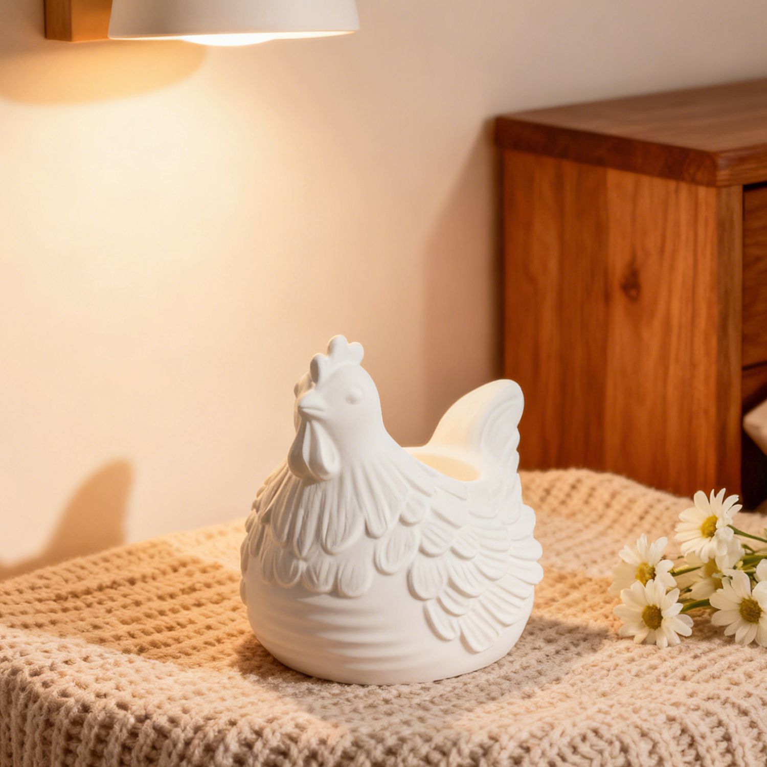 DIY 3D kleine kip kaarshouder  - Candle Molds recensie en prijs