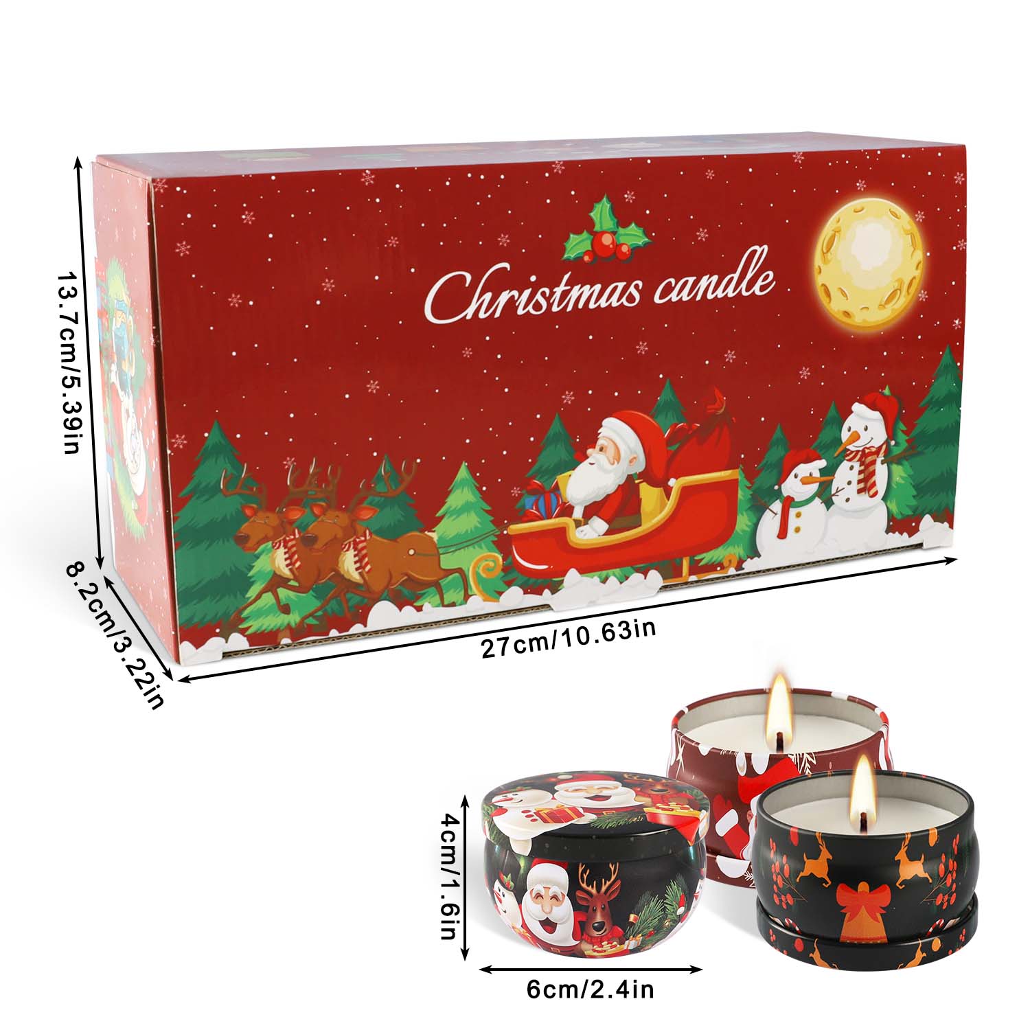 2,3 inch, 16-delige kerstgeurk - Soy Wax recensie en prijs