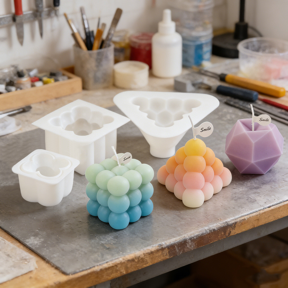 3D Bubbelkubus Siliconen Kaars - Candle Making Kit recensie en prijs