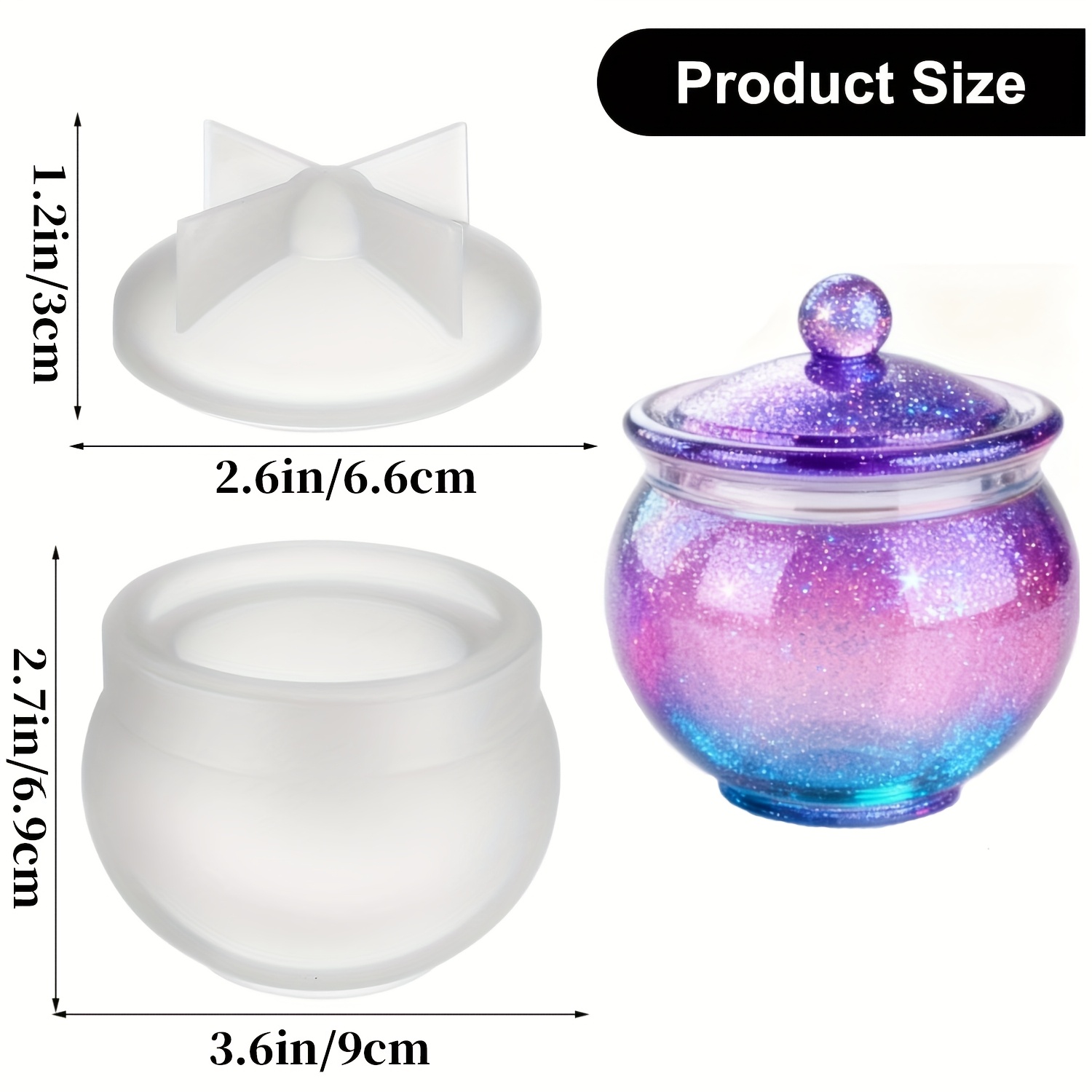 1 set ronde hars kunnen mallen - Candle Containers recensie en prijs
